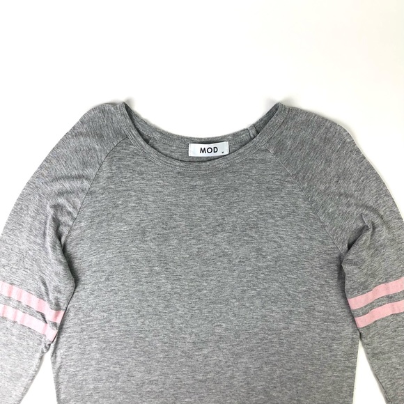 MOD Boutique Raglan Pink Stripe Long Sleeve Tee - Picture 4 of 7
